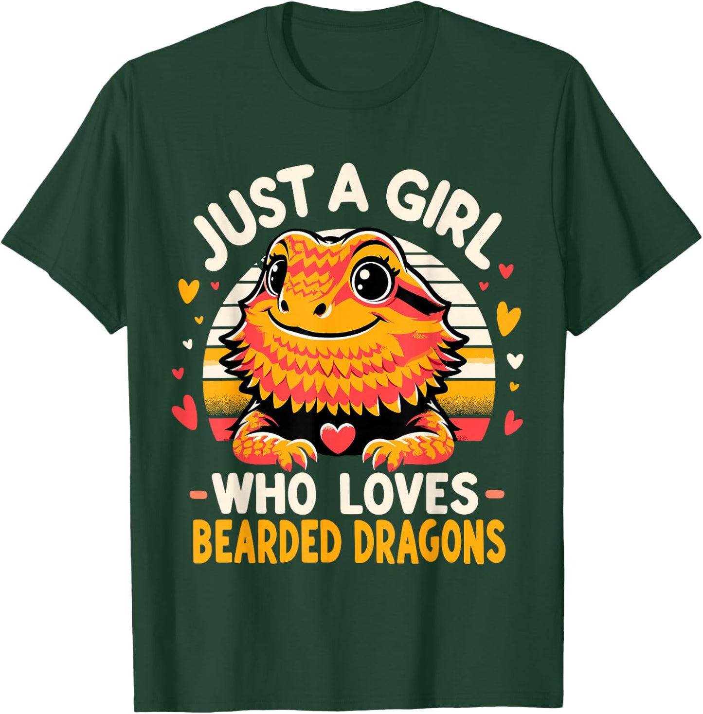 Just a Girl Who Loves Bearded Dragons T-Shirt - T-Shirt | Forest