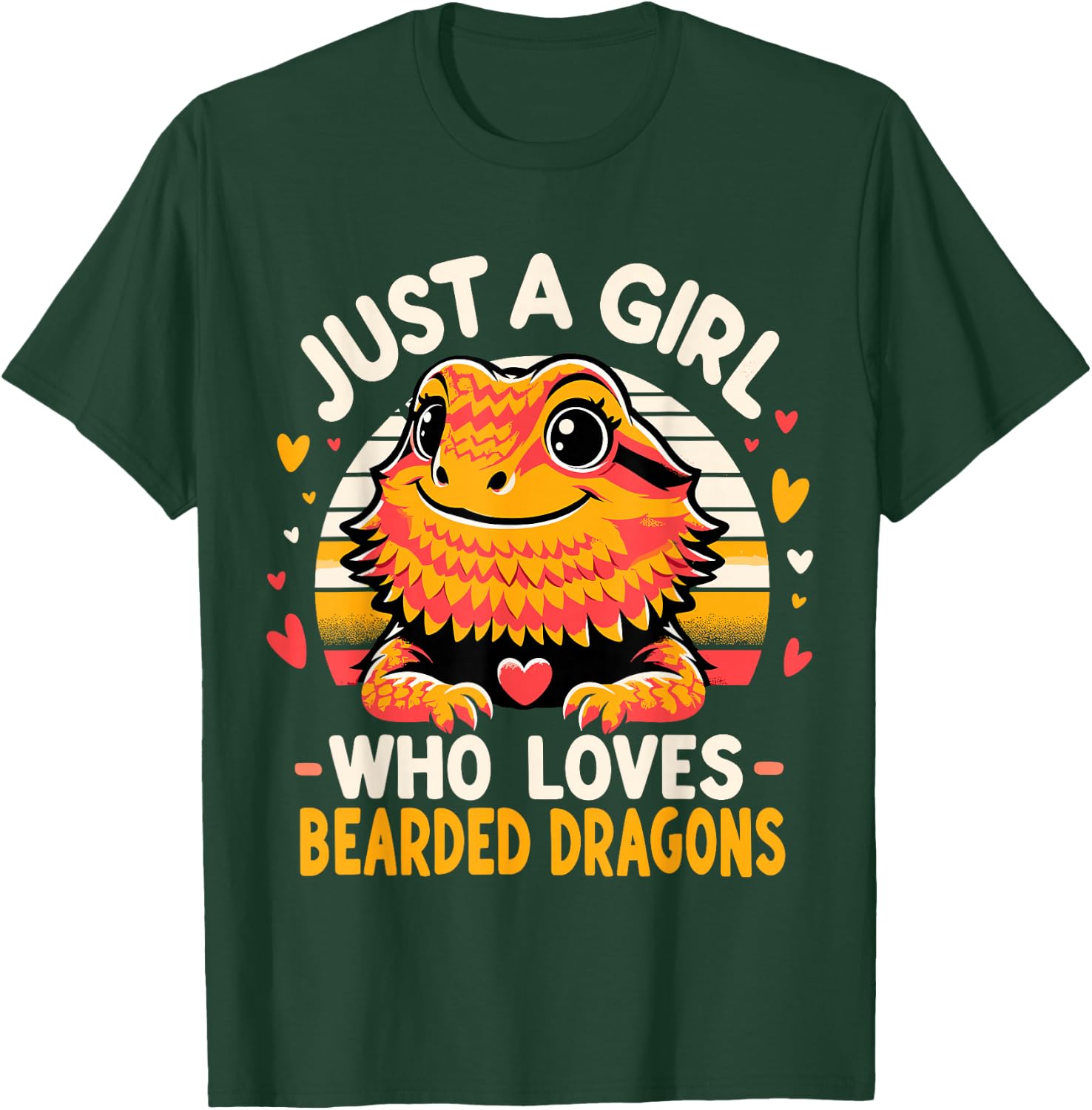 Just a Girl Who Loves Bearded Dragons T-Shirt - T-Shirt | Forest
