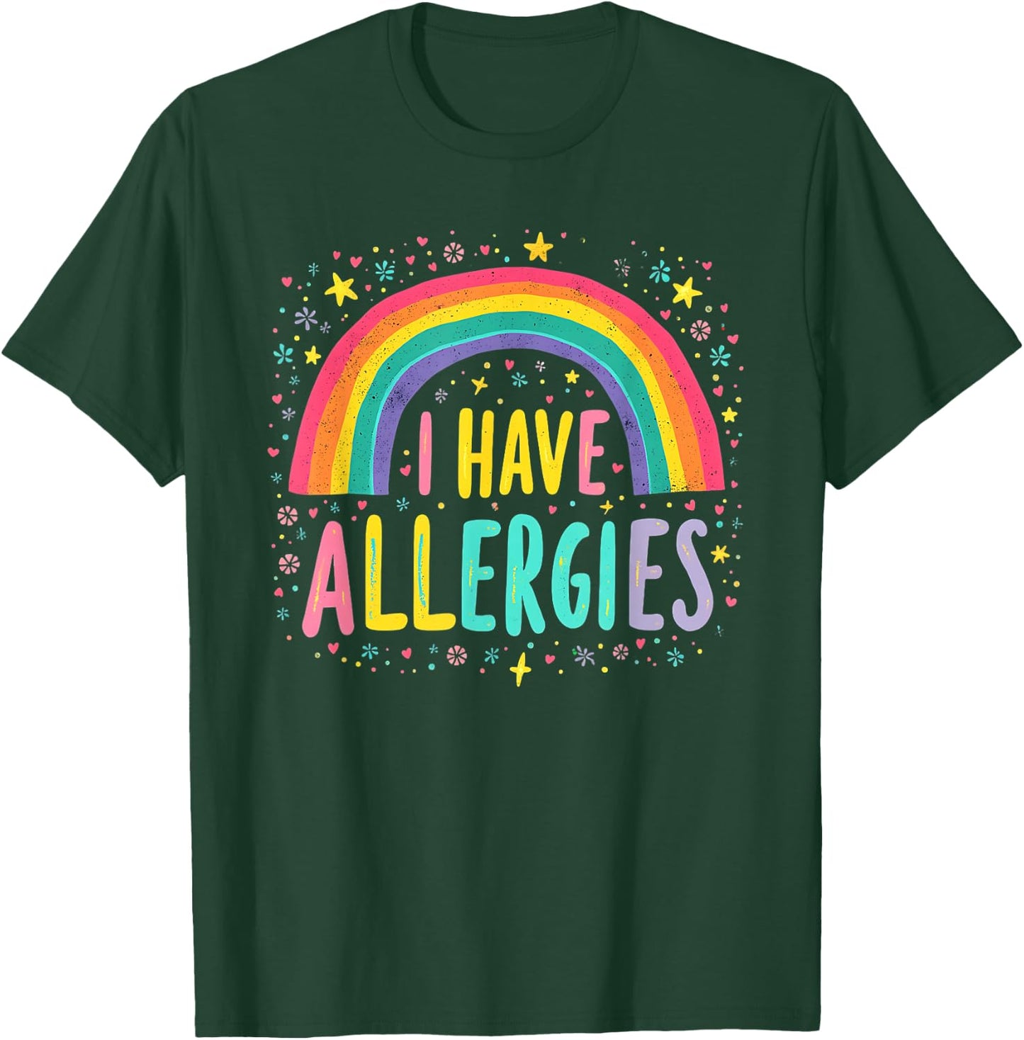 I Have Allergies Funny Retro Offensive Inappropriate Meme T-Shirt - T-Shirt | Forest