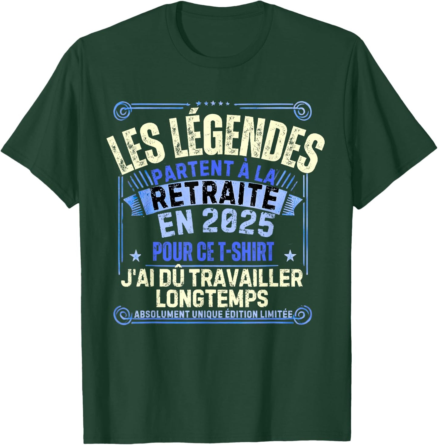 Retirement 2025 Man Retired 2025 , Black, S T-Shirt - T-Shirt | Forest