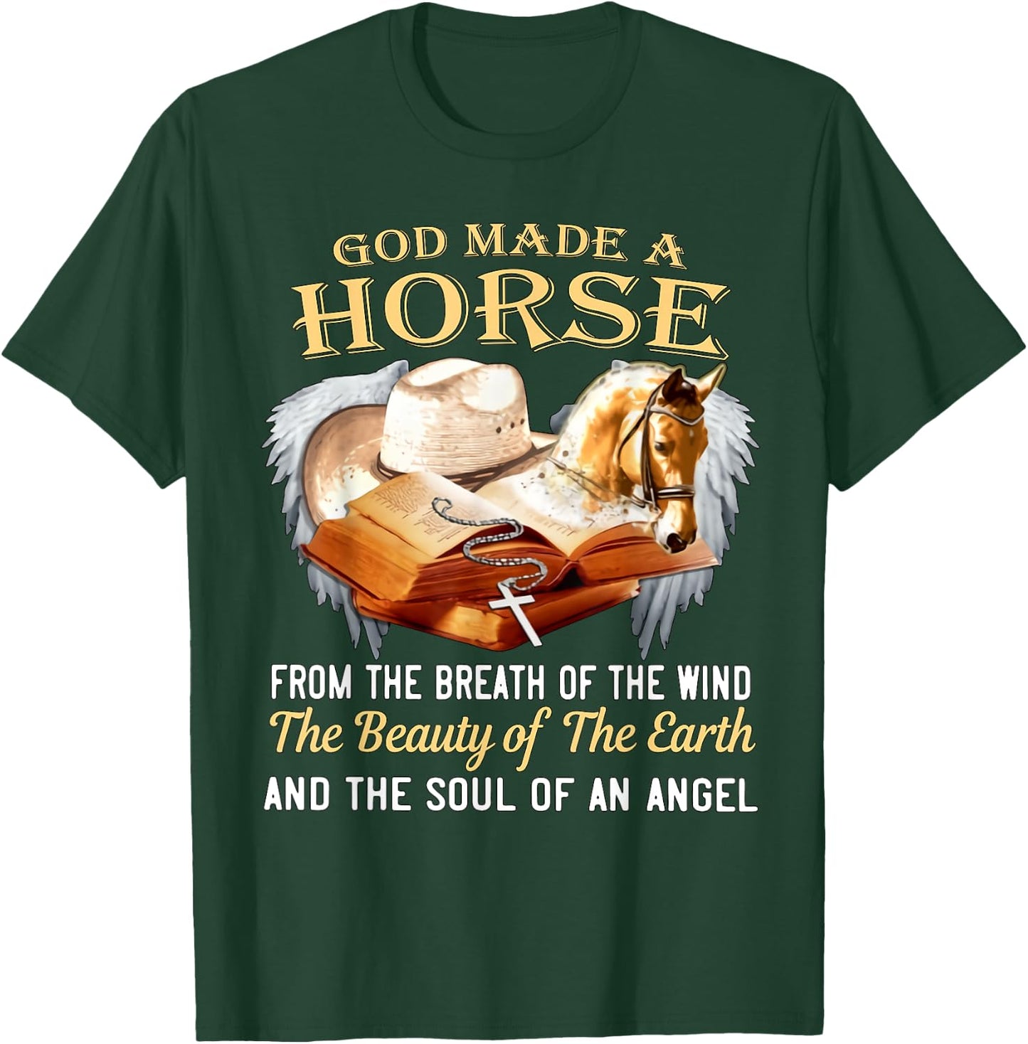 God made a horse from the breath of the wind T-Shirt - T-Shirt | Forest