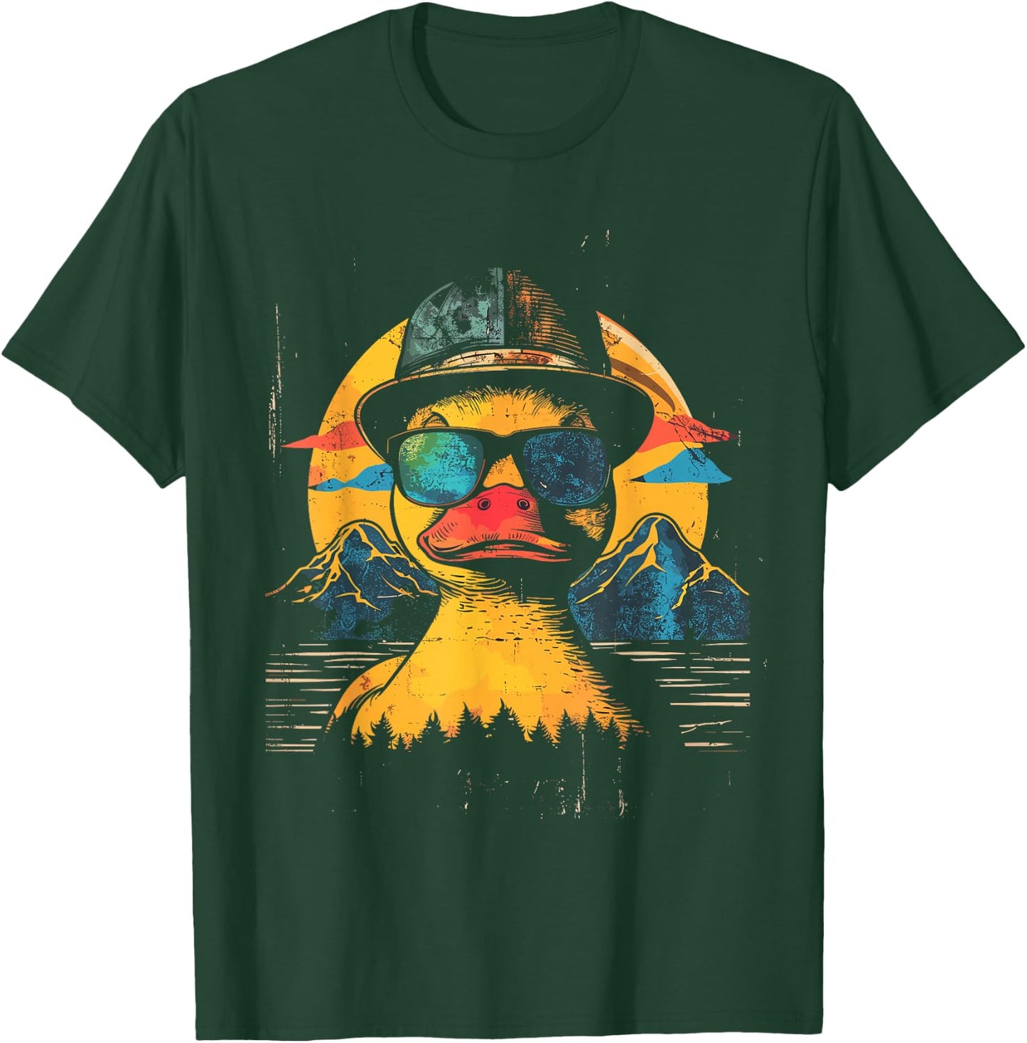 Rubber Duck Vintage Rubber Duckie Retro T-Shirt - T-Shirt | Forest
