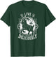 Vintage Witch Horror Goth Occult Live Deliciously T-Shirt - T-Shirt | Forest