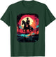 Colorful Retro Horse Lover Riding Western Cowboy Rodeo T-Shirt - T-Shirt | Forest