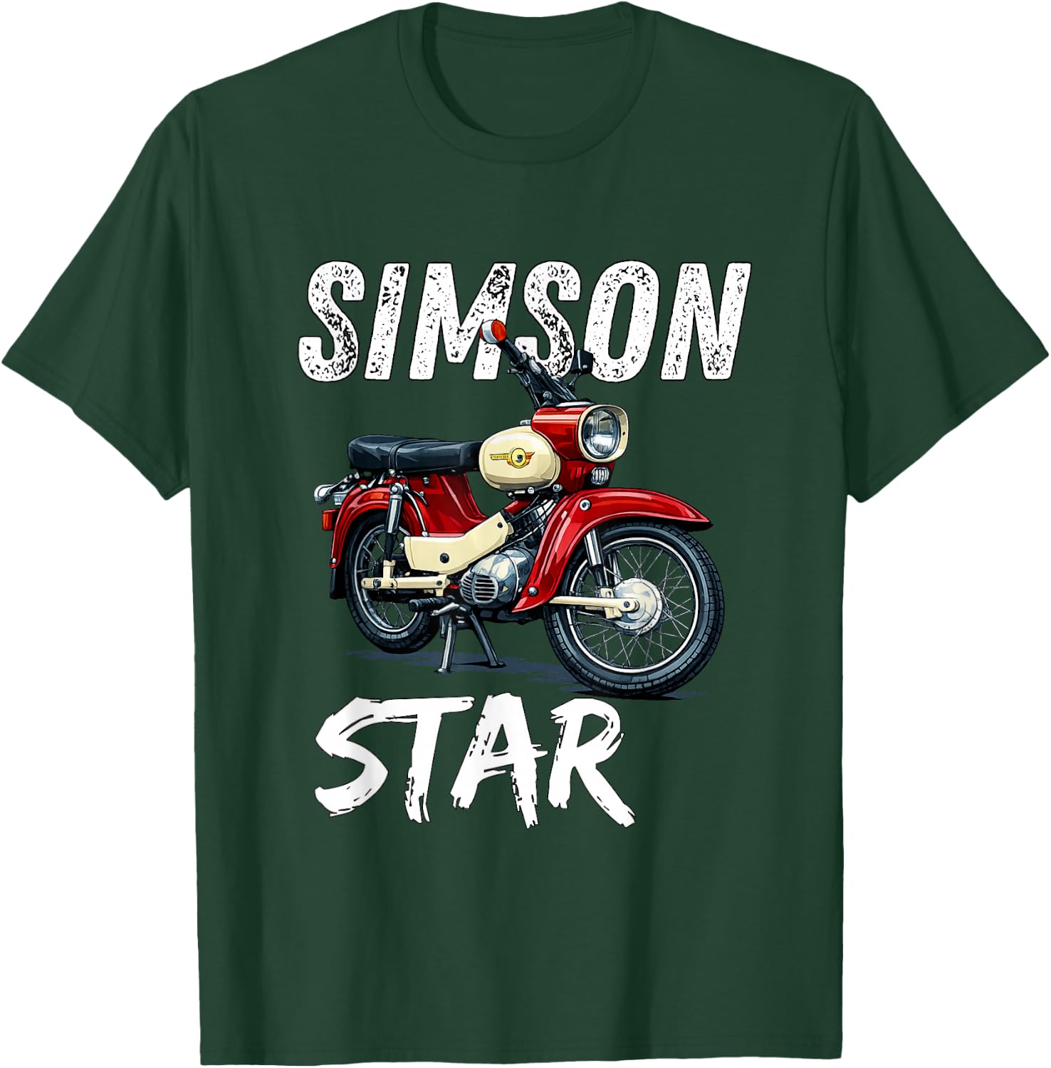 Simson SR4-2 Star MOFA Kult Motorrad DDR Klassiker Retro T-Shirt - T-Shirt | Forest