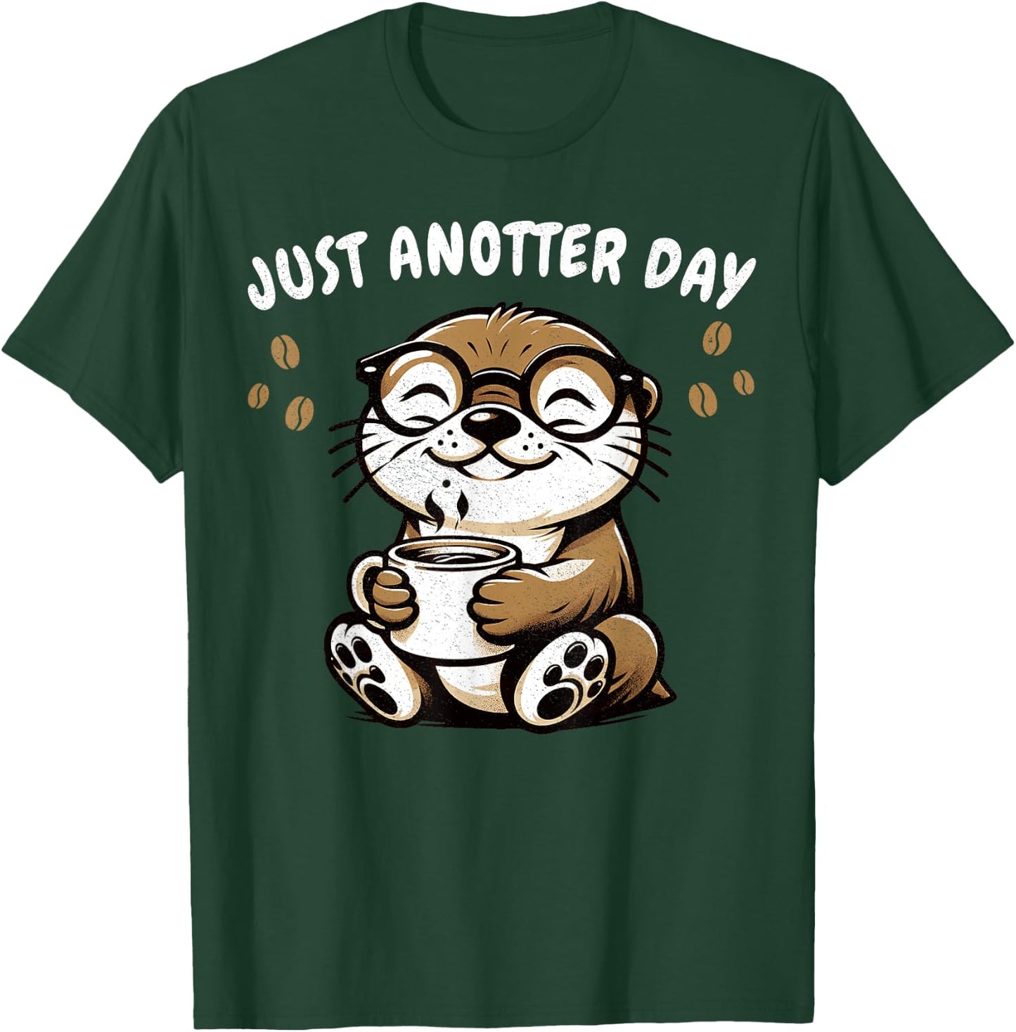 Coffee Lover Otter Funny Quote for Barista Cute Sea Otter T-Shirt - T-Shirt | Forest