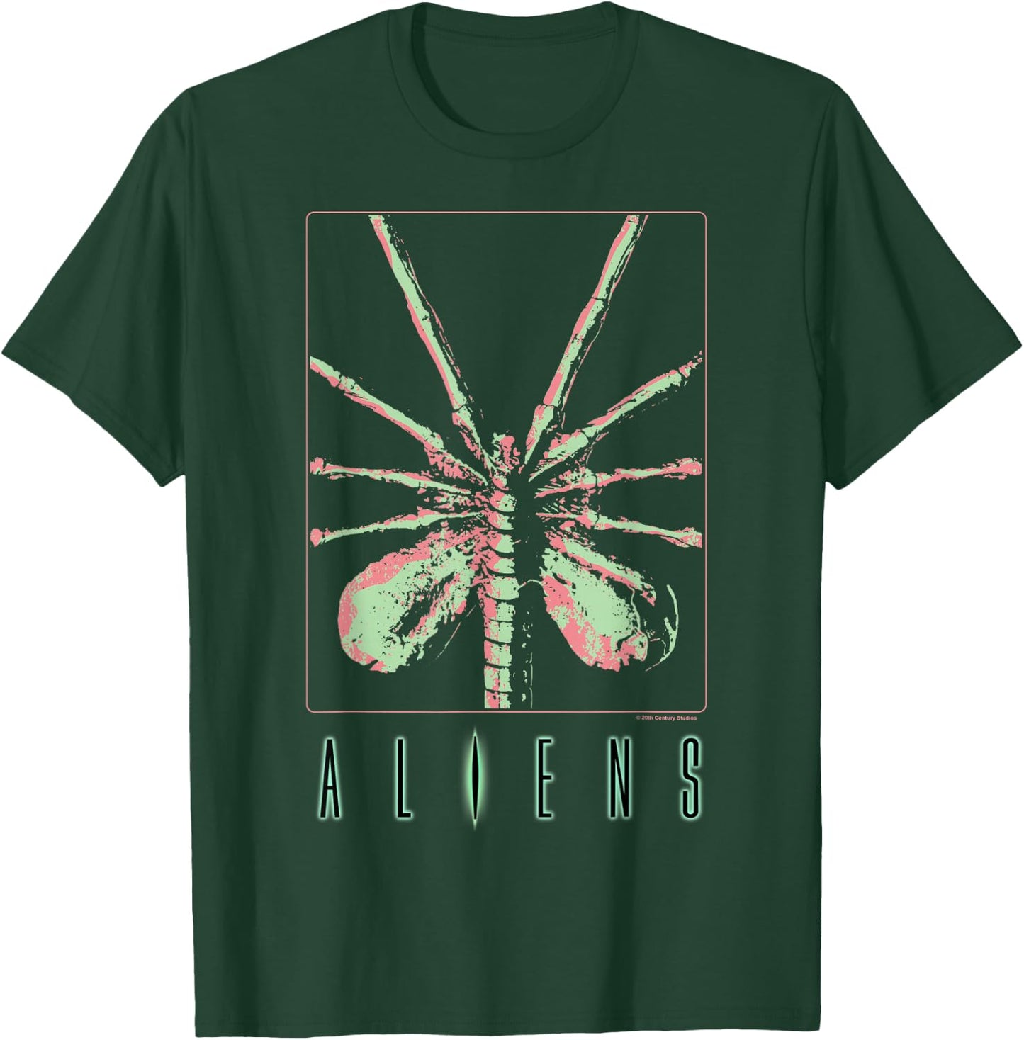 Aliens Iconic Facehugger Ready To Attack Big Chest Poster T-Shirt - T-Shirt | Forest