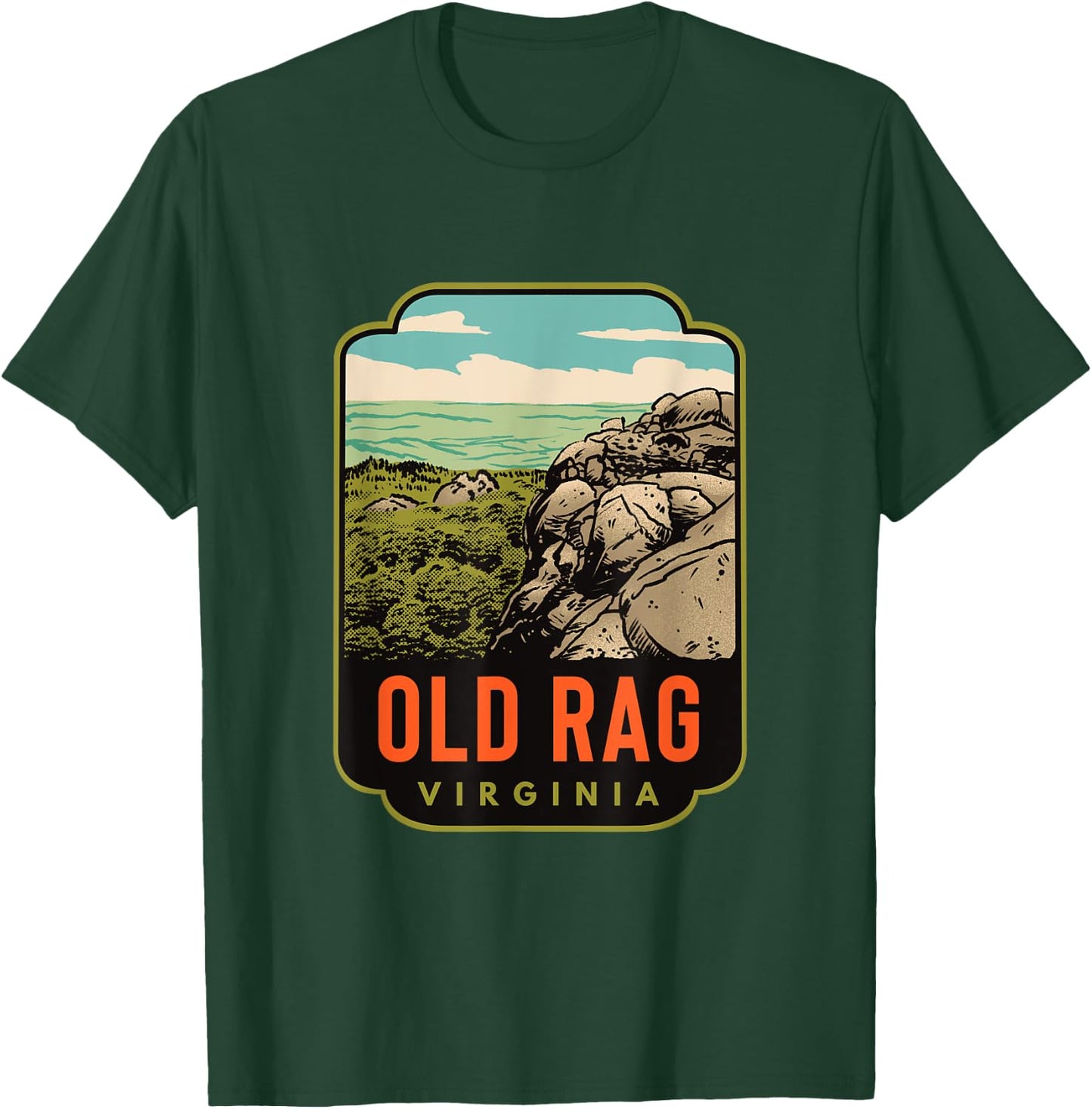 Old Rag Mountain Virginia T-Shirt - T-Shirt | Forest