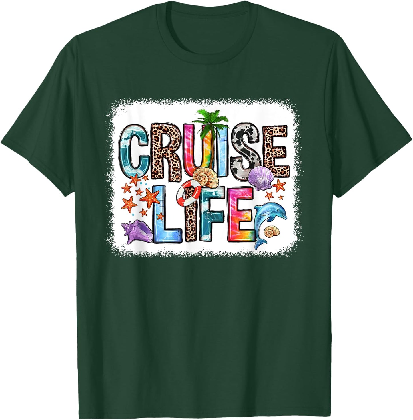 Family Cruise Life Cruise Outfits 2024 Matching T-Shirt - T-Shirt | Forest