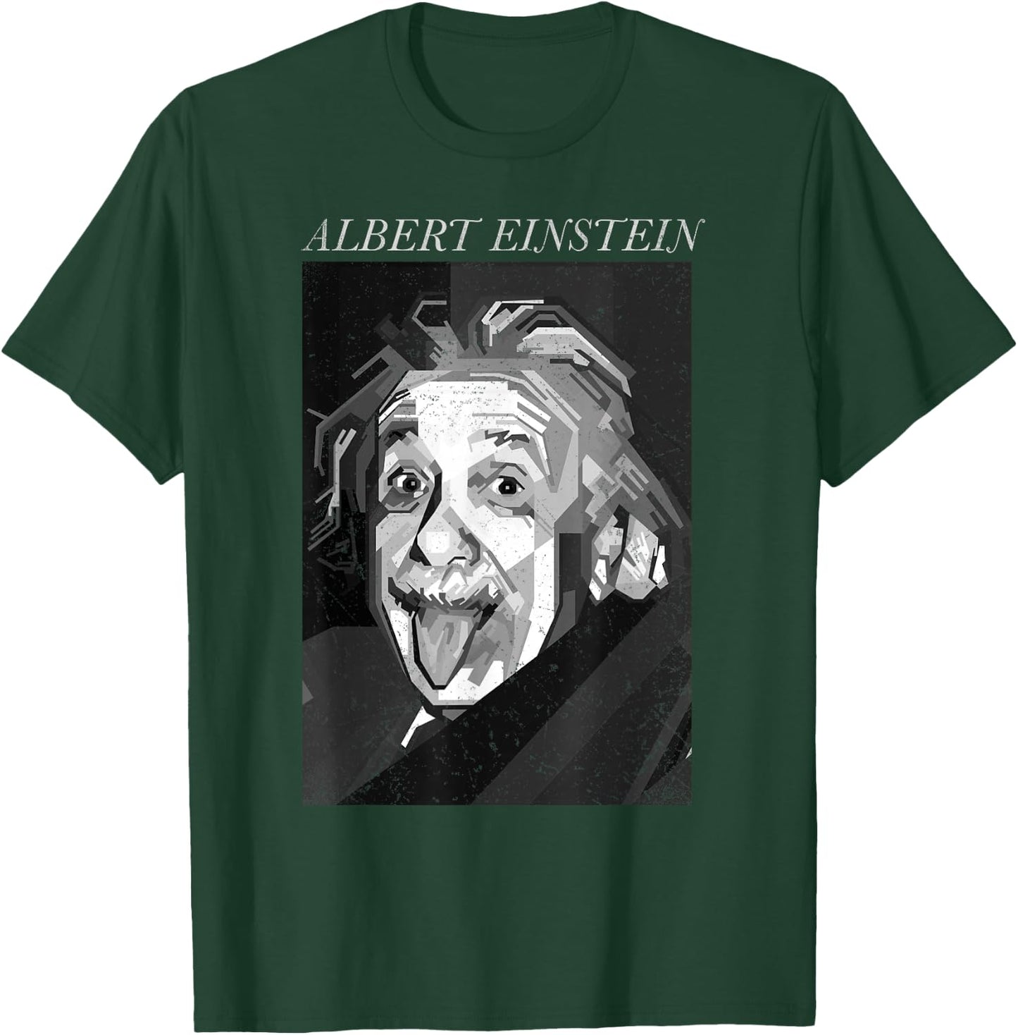 Albert Einstein Logic Quote Front Back , black T-Shirt - T-Shirt | Forest