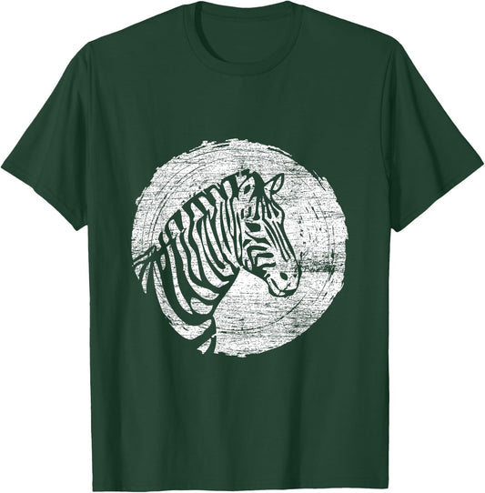 Vintage Zebra T-Shirt - T-Shirt | Forest