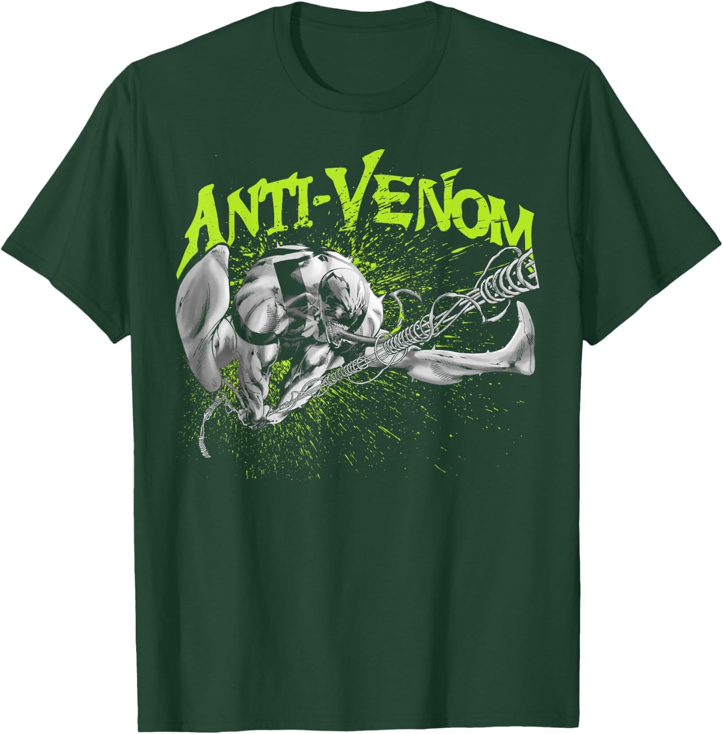 Marvel Venom Anti Venom Swing Splatter Graphic T-Shirt - T-Shirt | Forest