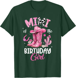 Mimi of The Birthday Girl Pink Cowgirl Western Cow Girl T-Shirt - T-Shirt | Forest