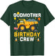 Godmother Birthday Crew Matching Construction B-day Boy T-Shirt - T-Shirt | Forest
