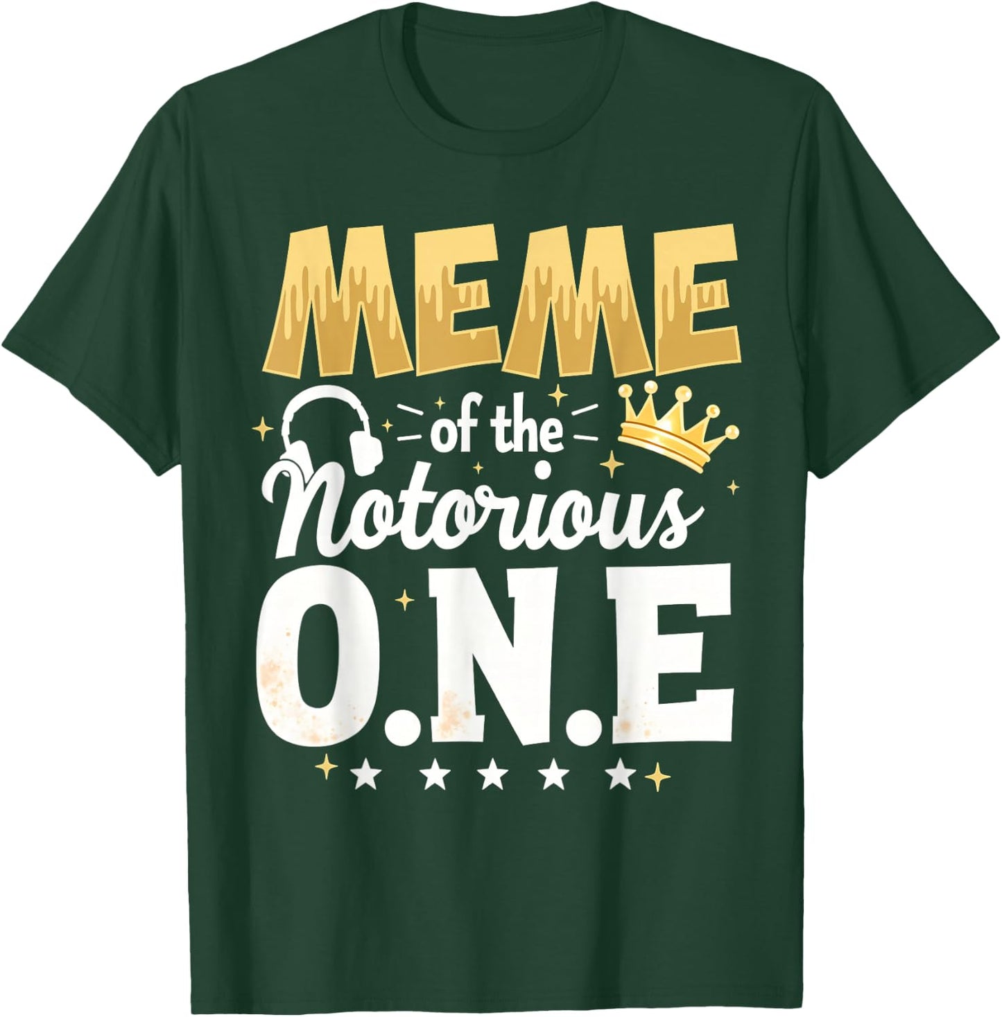 Crown 1st Birthday Grandma Meme Of Notorious One T-Shirt - T-Shirt | Forest