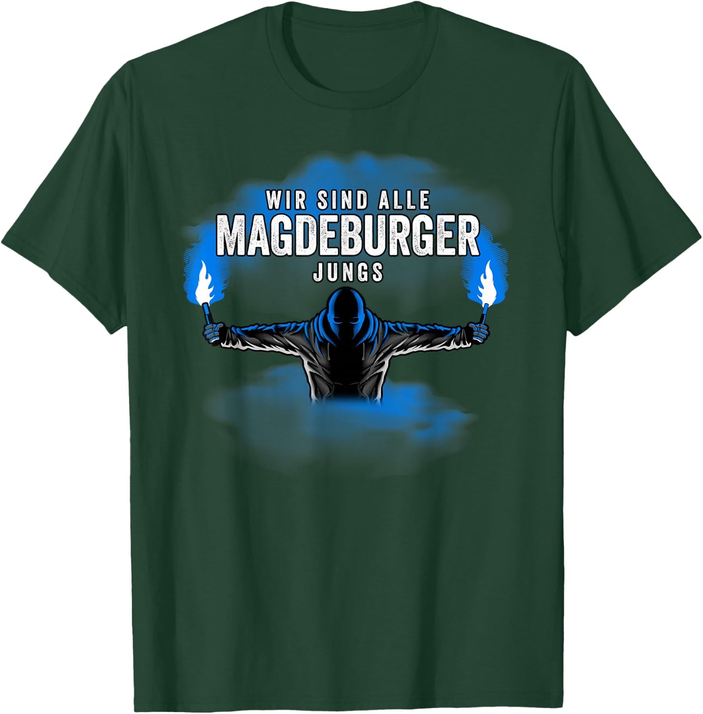 MAGDEBURGER Jungs - Fussball - MAGDEBURG - PYRO - BENGALO T-Shirt - T-Shirt | Forest