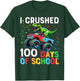 100 Days of School Monster Truck 100th Day of School T-Rex T-Shirt - T-Shirt | Forest