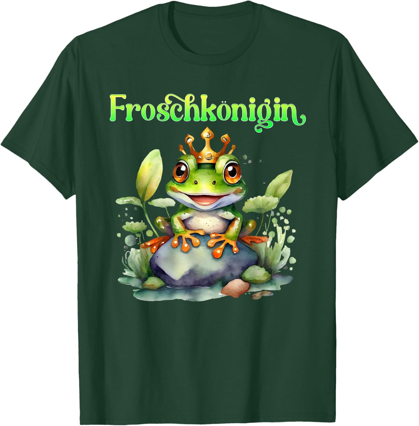 Frog Costume Frog Queen Funny Carnival Women's , black T-Shirt - T-Shirt | Forest