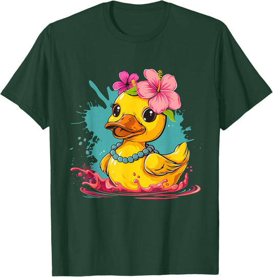 Rubber Duck Rubber Duckie Hawaii Rubber Duckling Hawaiian T-Shirt - T-Shirt | Forest