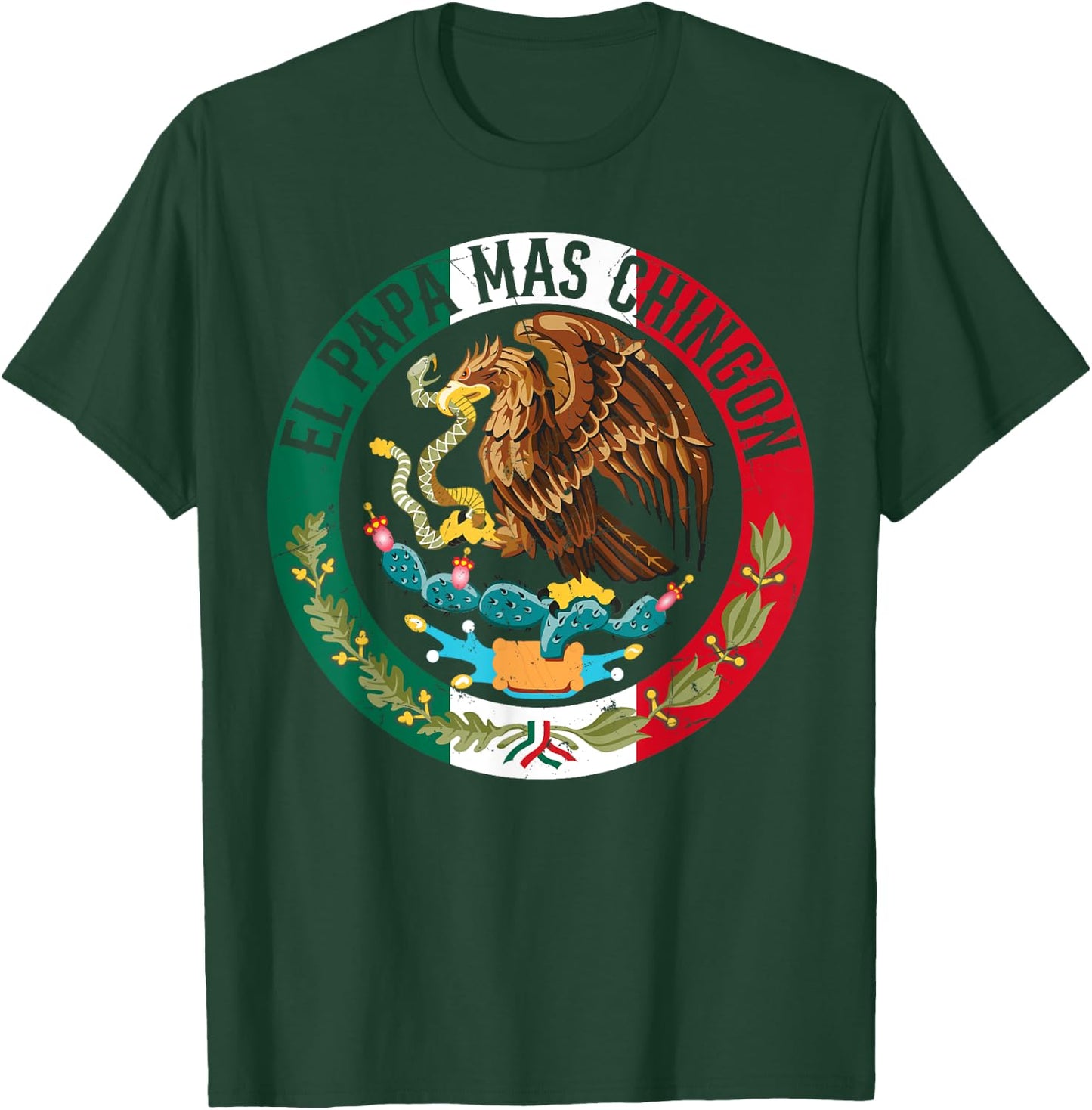 Father's Day El Papa Mas Chingon Funny Mexican Dad Spanish T-Shirt - T-Shirt | Forest
