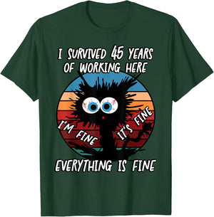 I Survived 45 Years of Working Here T-Shirt - T-Shirt | Forest