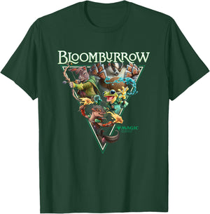 Magic: The Gathering Bloomburrow Portrait Vintage , Black, S T-Shirt - T-Shirt | Forest