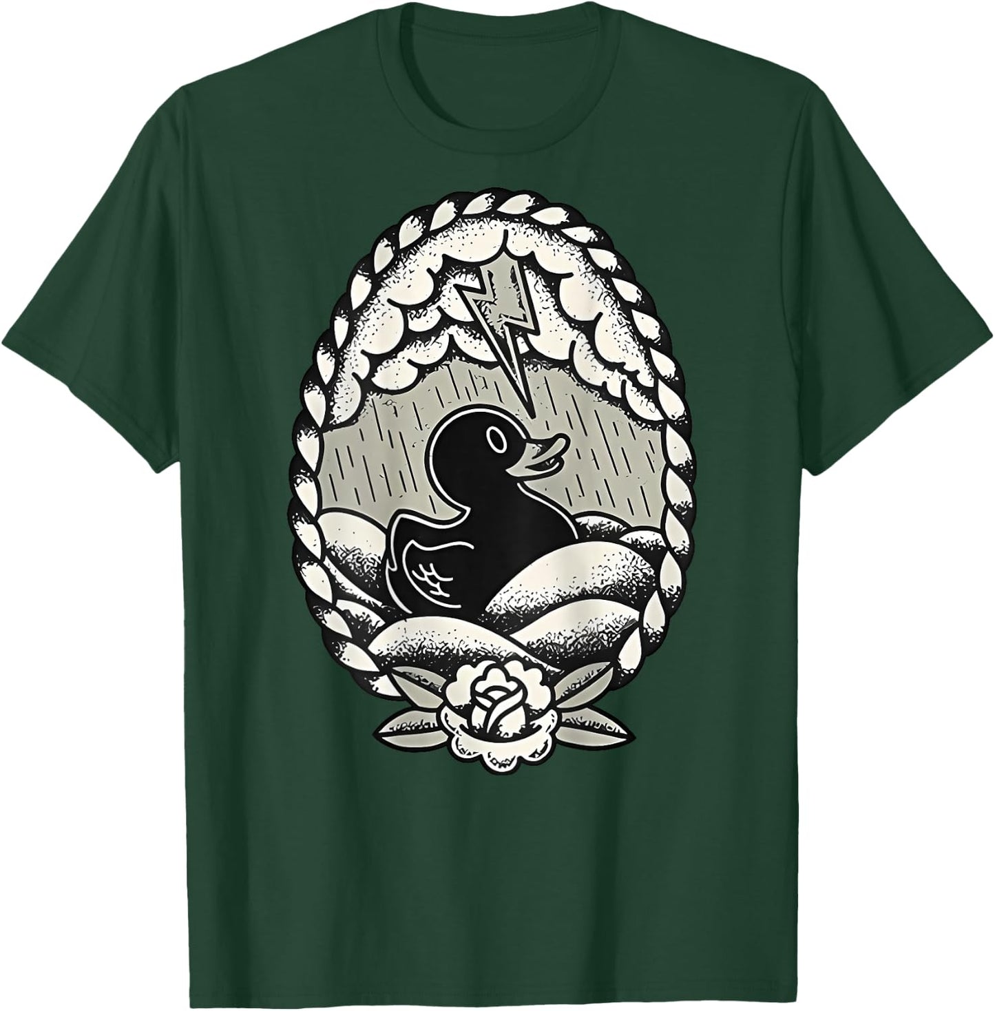 Thunderstorm Flashing Duck T-Shirt - T-Shirt | Forest