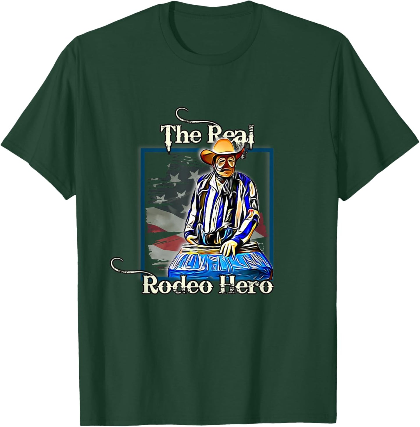 Rodeo Clown Professional Bull Fighter T-Shirt - T-Shirt | Forest