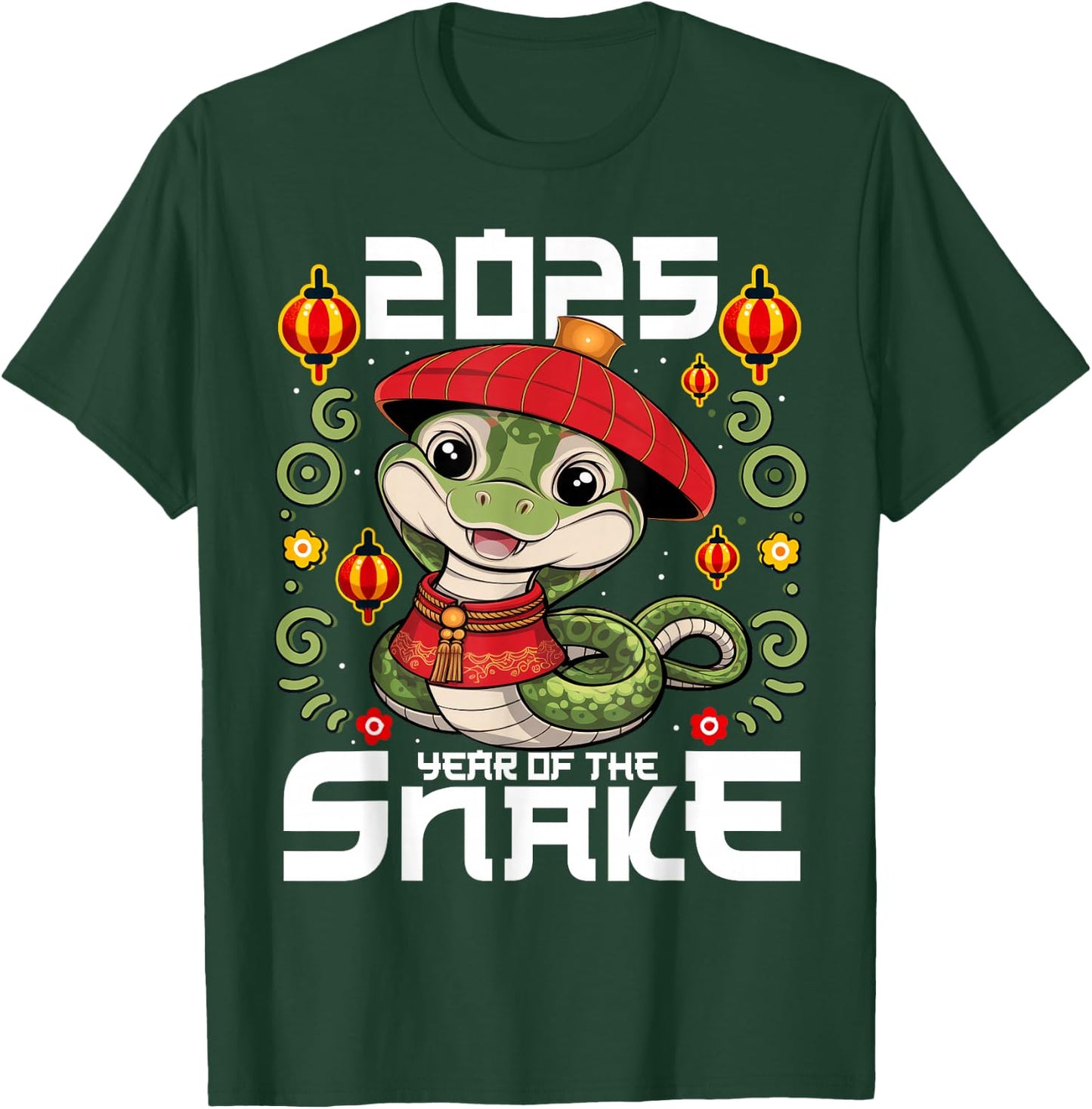 Chinese New Year 2025 Kids Year of The Snake 2025 T-Shirt - T-Shirt | Forest