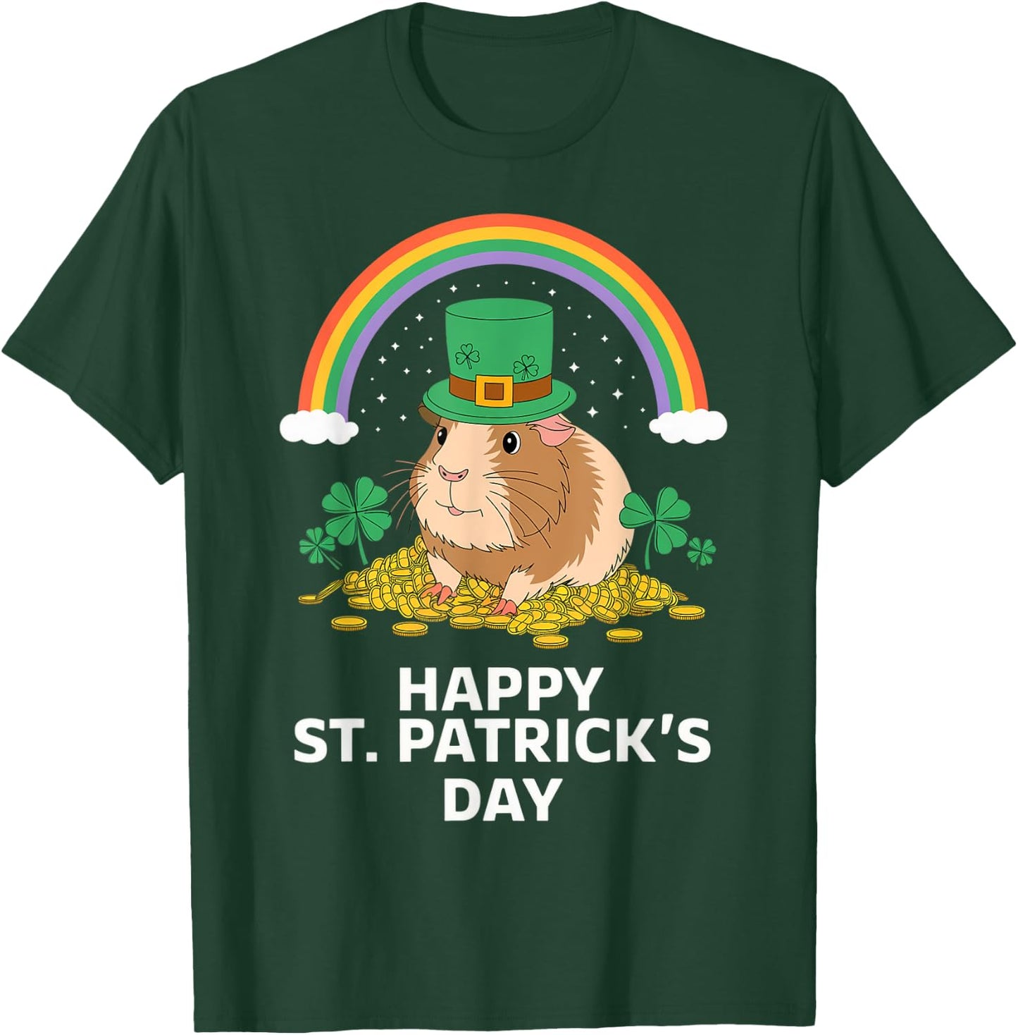 Women, Men, Kids Guinea pig St Patrick's Day T-Shirt - T-Shirt | Forest