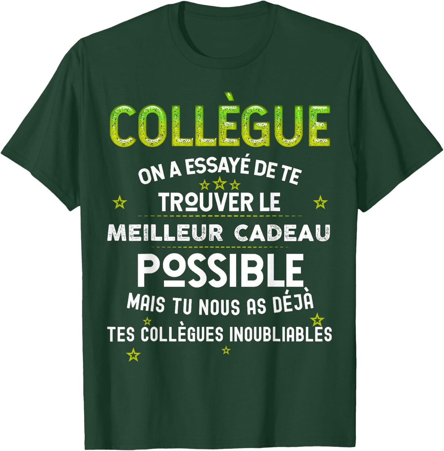 Gift Our Colleague From The Best , Black, S T-Shirt - T-Shirt | Forest