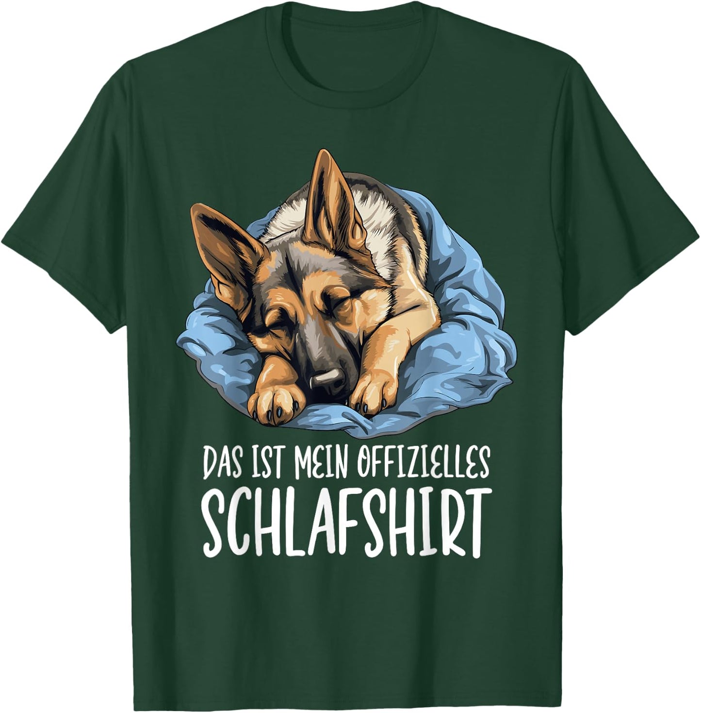 Cute Dog Wolfhound Official Sleep Shirt Shepherd , black T-Shirt - T-Shirt | Forest