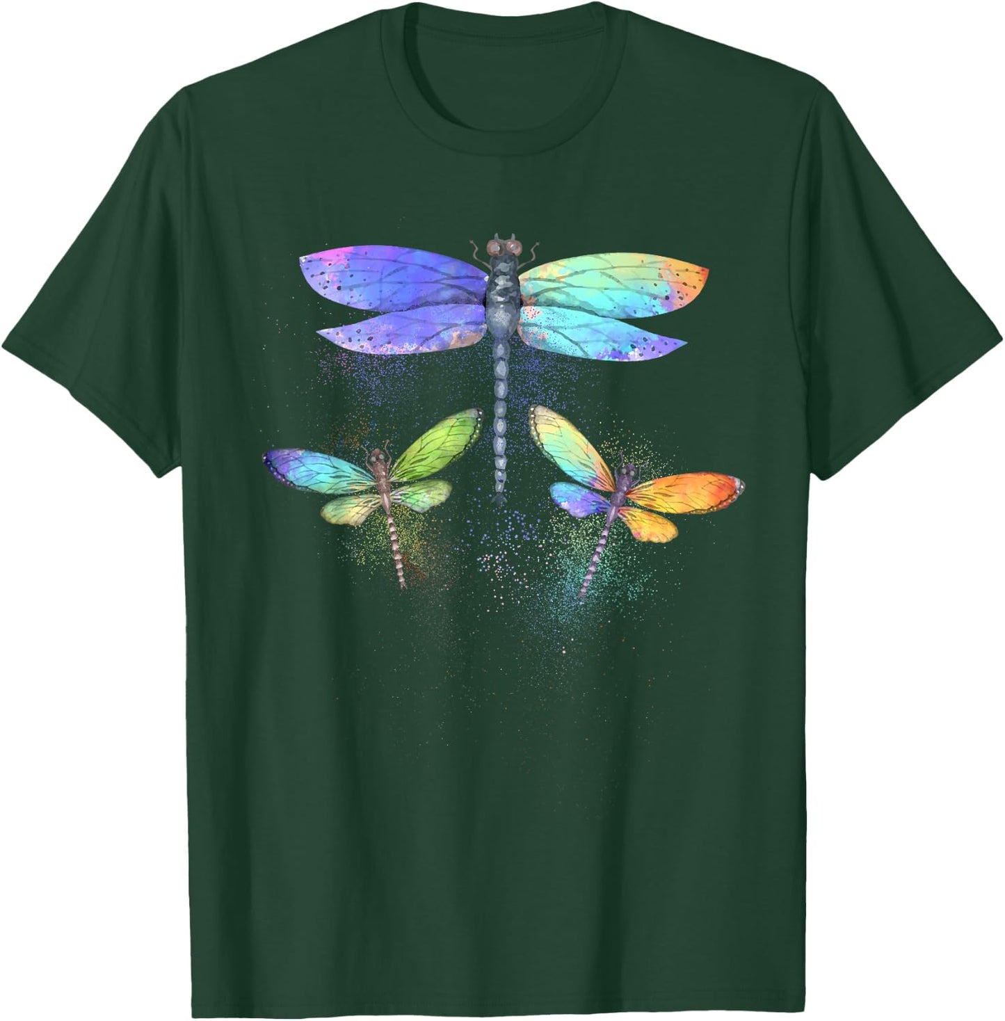 Cool Dragonfly Art Women Dragonfly Lovers Entomology T-Shirt - T-Shirt | Forest