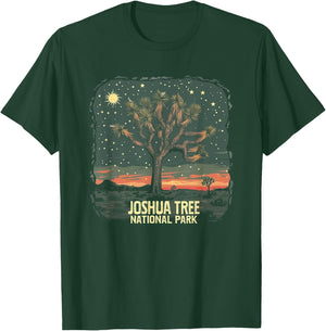 Joshua Tree - US National Park Vintage Men Women Kids Retro T-Shirt - T-Shirt | Forest