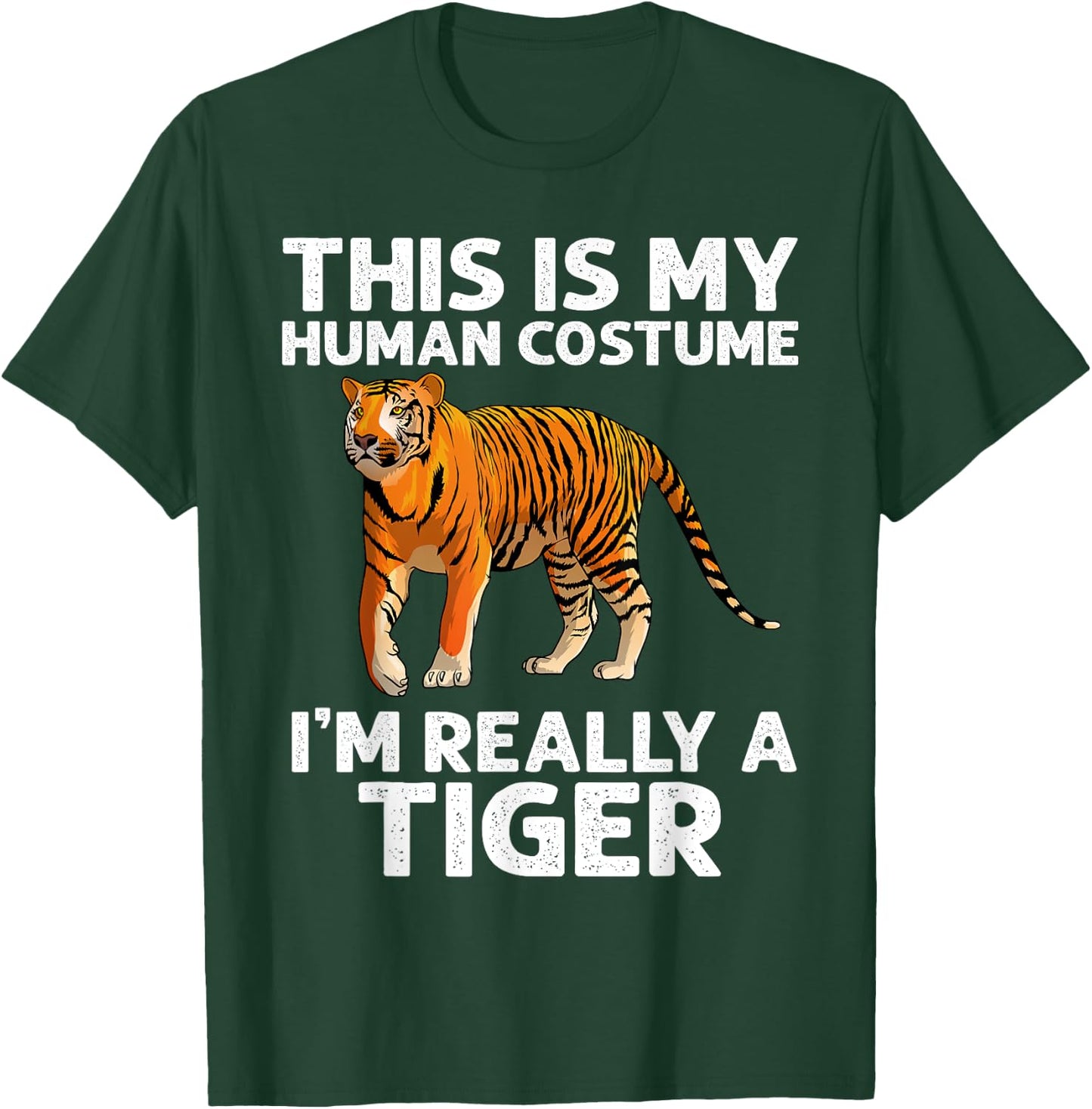 Funny Tiger Design For Kids Boys Girls Tiger Love Halloween T-Shirt - T-Shirt | Forest