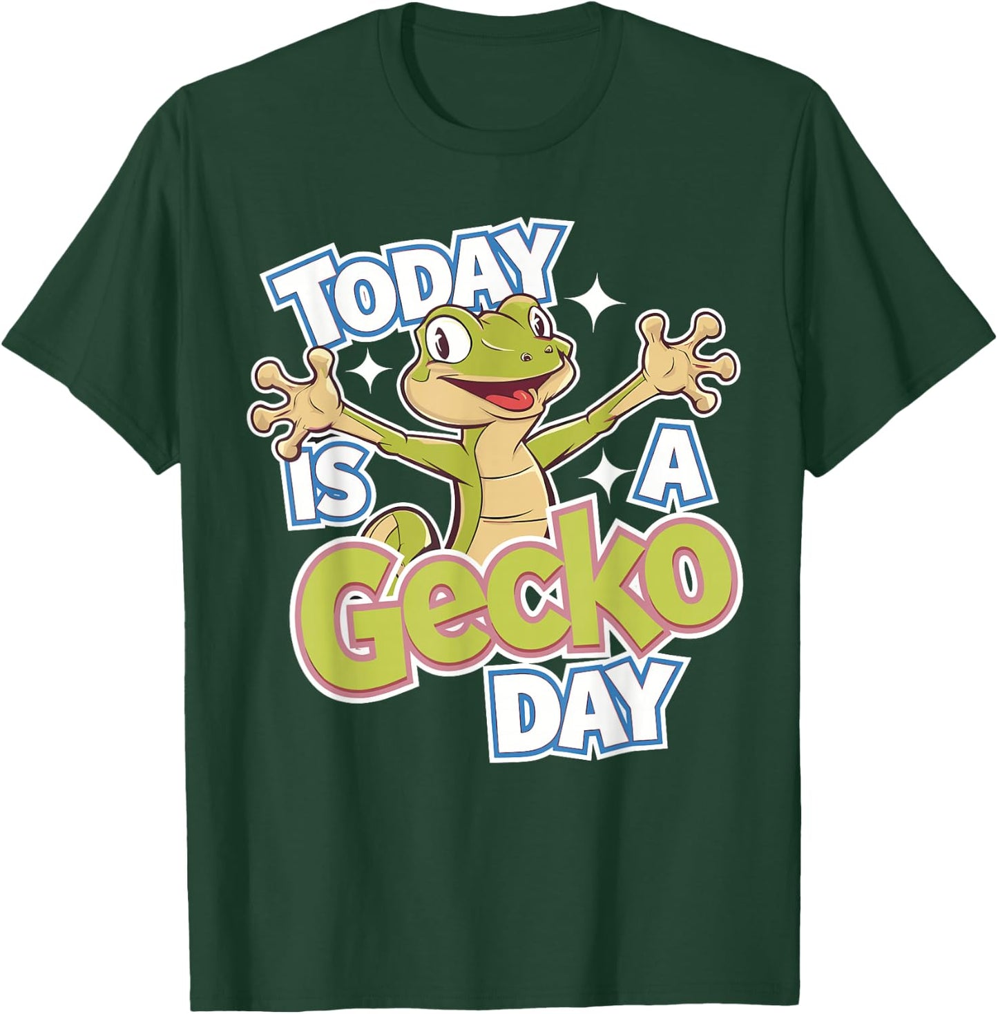 Childrens Today is a Gecko Day Design | Kids Gecko T-Shirt - T-Shirt | Forest