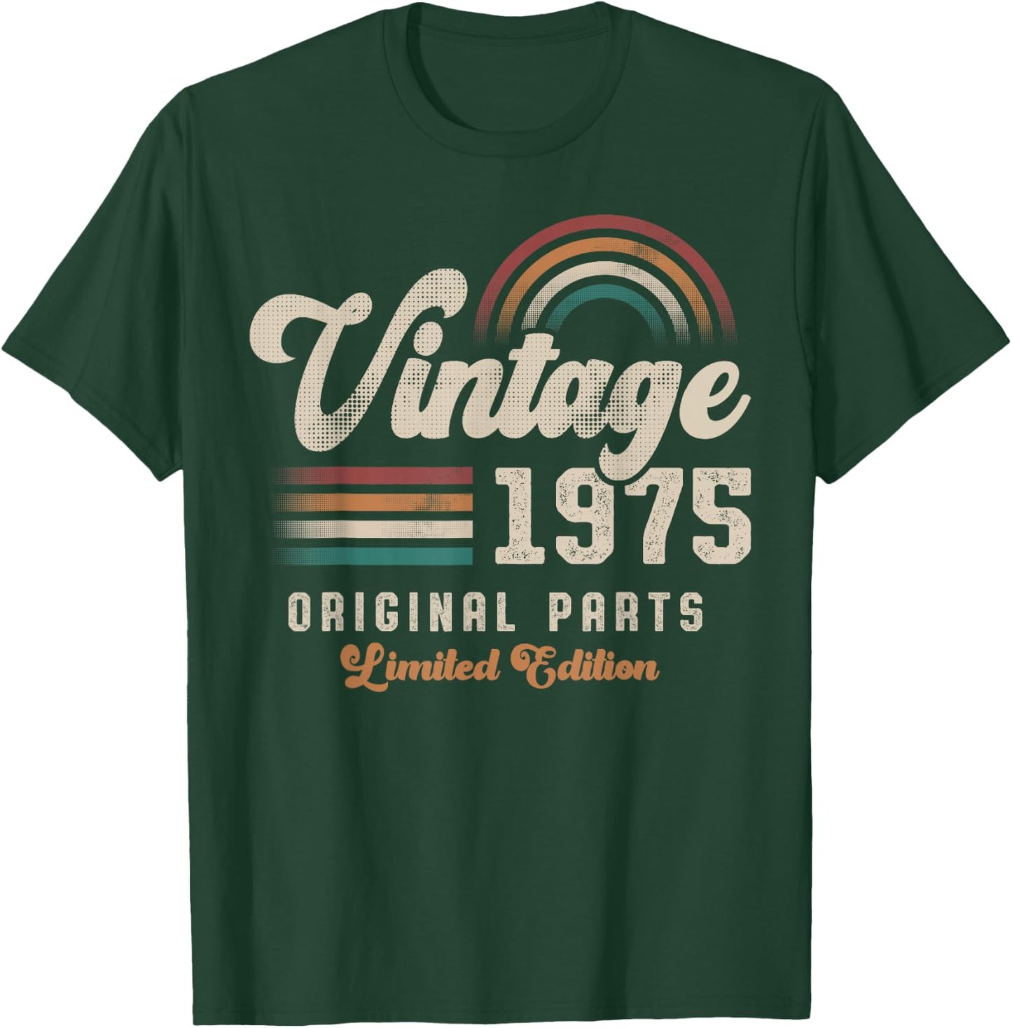 Vintage 1975 Birthday Birth Year 50 Retro T-Shirt - T-Shirt | Forest