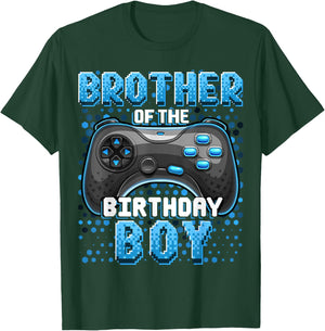 Brother of the Birthday Boy Matching Video Game Birthday T-Shirt - T-Shirt | Forest