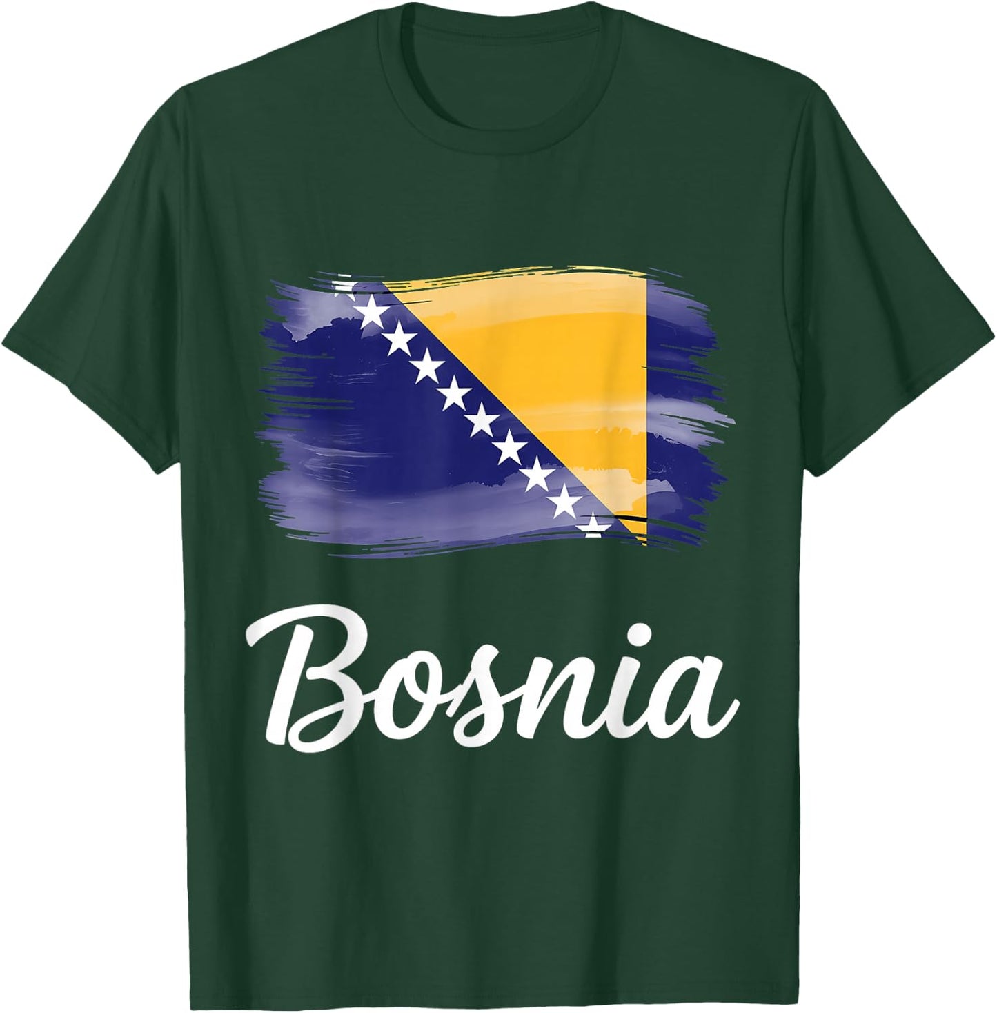 Bosnia and Herzegovina Flag Bosnian Pride T-Shirt - T-Shirt | Forest