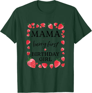 Mama von The Berry Mädchen zum ersten Geburtstag Sweet One Strawberry T-Shirt - T-Shirt | Forest
