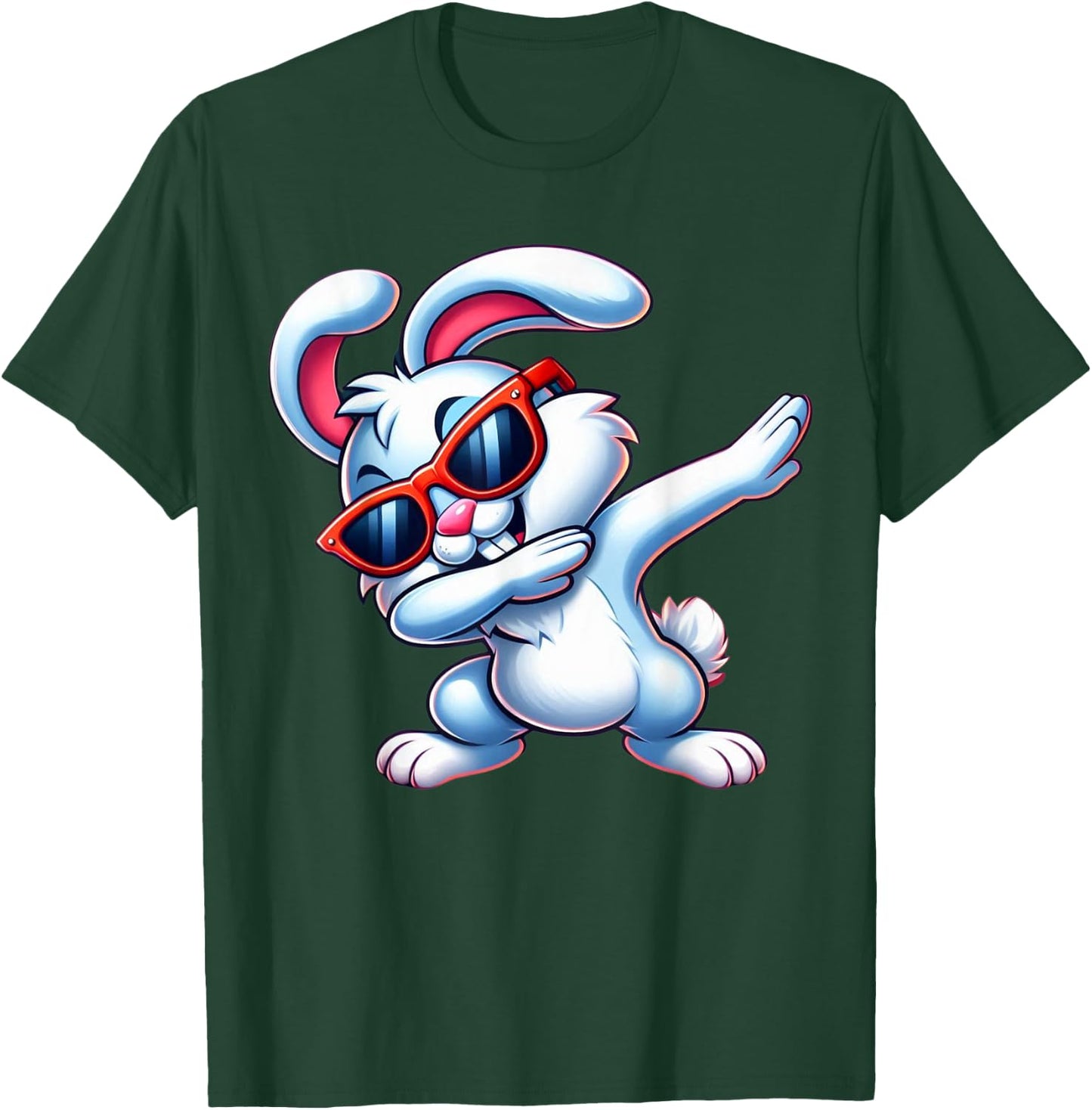 Dabbing Rabbit Easter Dab Dance Boys Girls Kids Bunny T-Shirt - T-Shirt | Forest