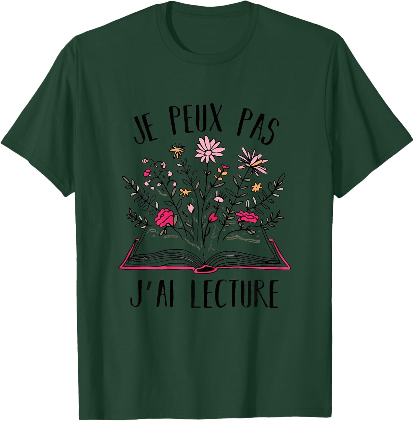Je Peux Pas Je Ai Reading Gift Book For Reader , white, Female X-Small T-Shirt - T-Shirt | Forest