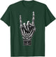 Cool Rock Skeleton Hand Pattern , Black, S T-Shirt - T-Shirt | Forest