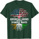 American Grown with Ivorian Roots Tree USA Ivory Coast Flag T-Shirt - T-Shirt | Forest