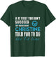 Christine Name - Try What Christine Told You To Do T-Shirt - T-Shirt | Forest