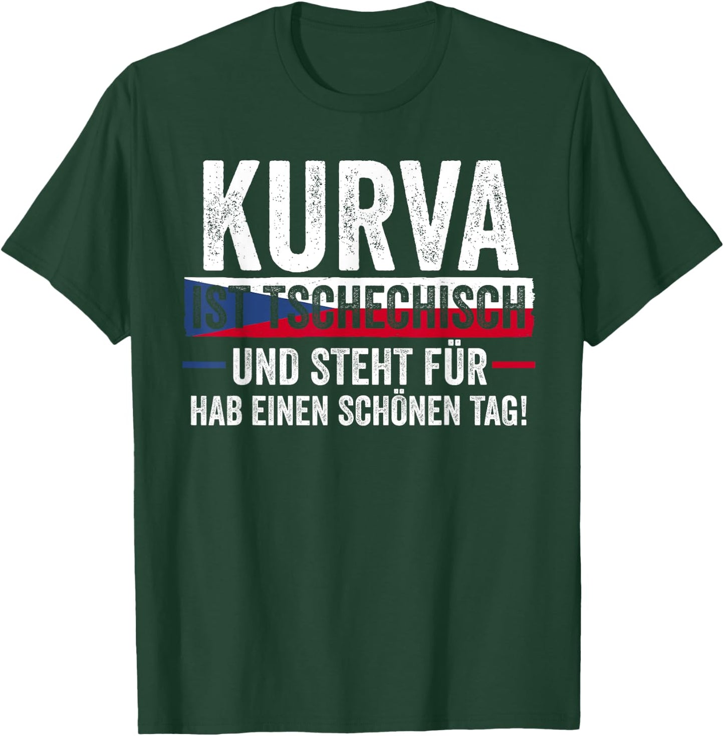 Czech Czech Republic , black T-Shirt - T-Shirt | Forest