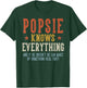 POPSIE Knows Everything Father's Day Retro Vintage T-Shirt - T-Shirt | Forest