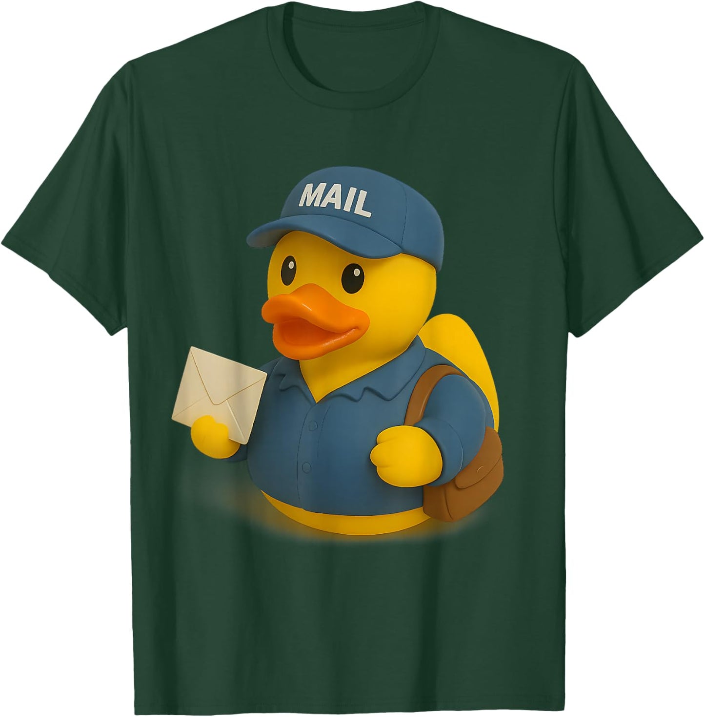 Rubber Duck Mailman Ducky Duckie T-Shirt - T-Shirt | Forest