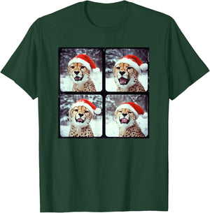 Christmas Winter Wonderland Cheetah T-Shirt - T-Shirt | Forest
