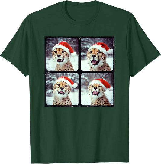 Christmas Winter Wonderland Cheetah T-Shirt - T-Shirt | Forest